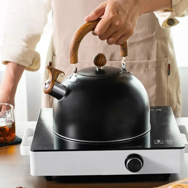 Rustfritt stål plystrekanne Matlagingstid – 2,5L eller 3L med lydsignal | Skanto