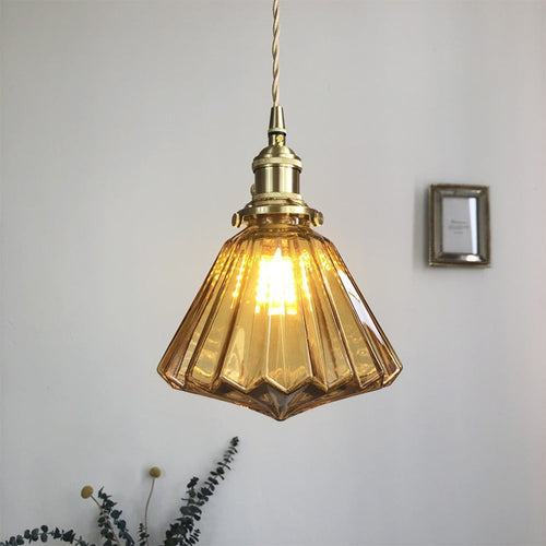 Messing- og Glass Kjøkkenpendellamper | Skanto