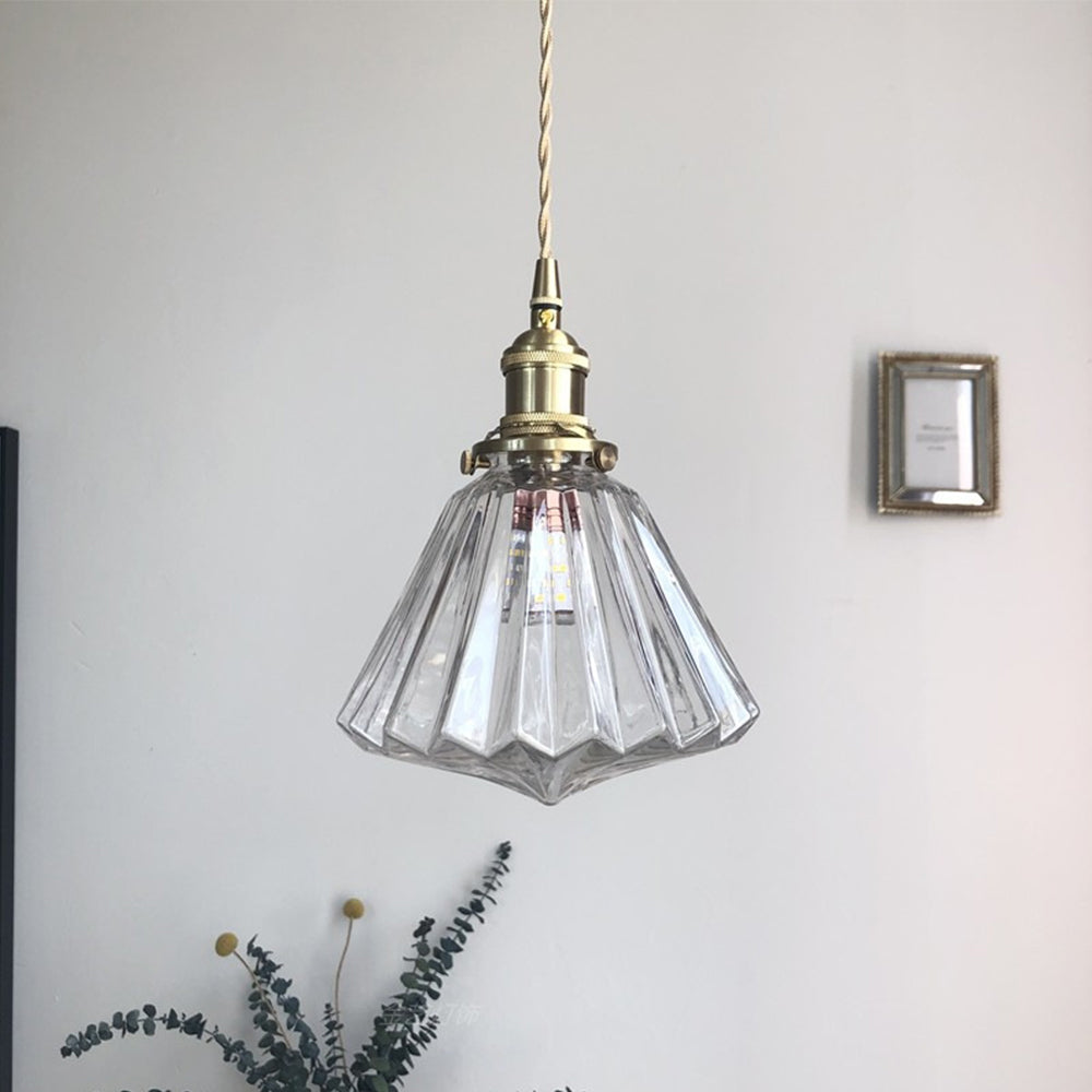 Messing- og Glass Kjøkkenpendellamper | Skanto