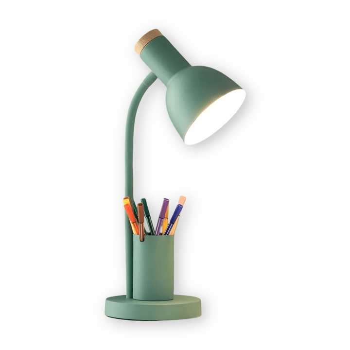 Skanto | LED Bordlampe med Pennholder for Organisering & Stil