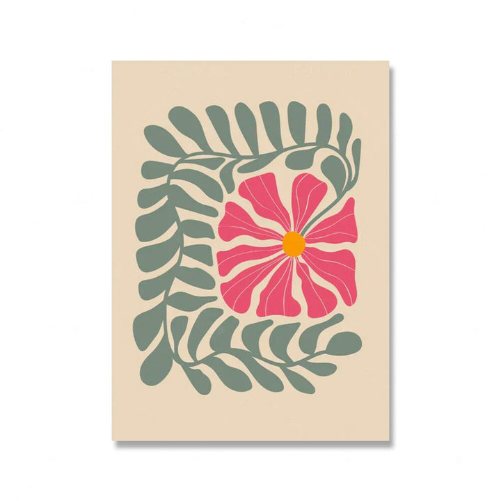 Helle fargerike botaniske abstrakte veggkunst fine kunst lerretsutskrifter levende fargebilder for moderne hjem stue soverom kunst dekorasjon | Skanto