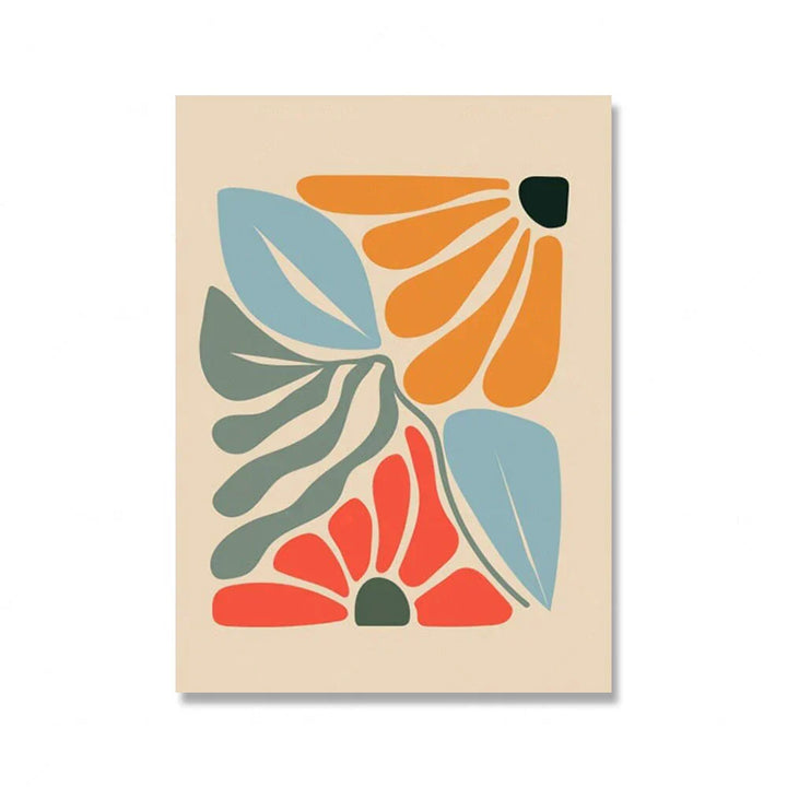 Helle fargerike botaniske abstrakte veggkunst fine kunst lerretsutskrifter levende fargebilder for moderne hjem stue soverom kunst dekorasjon | Skanto
