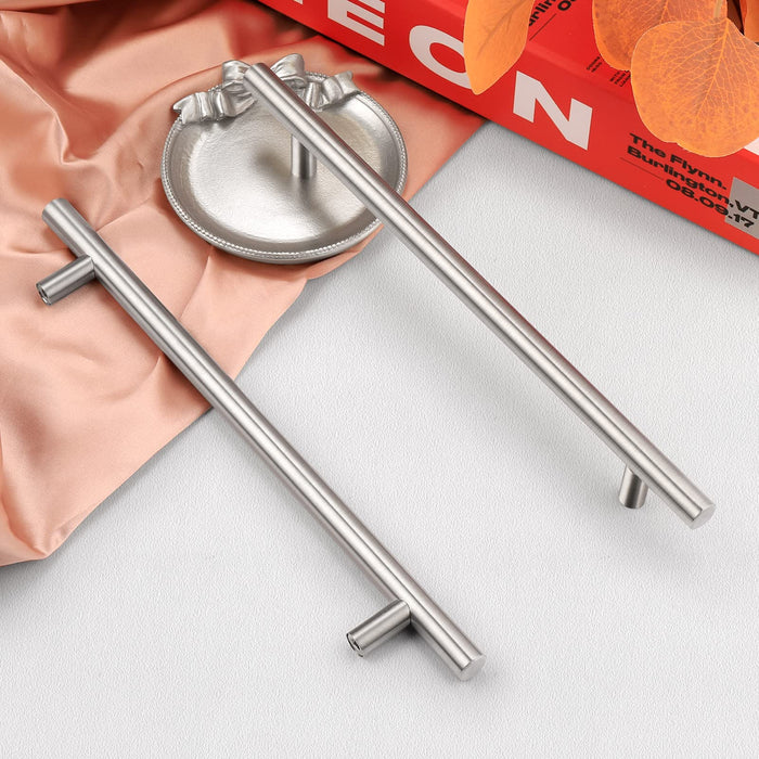 Skanto | Børstet Nikkel Modern Rustfritt Stål Skuffehardware T-Bar Håndtak