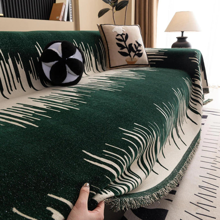 Skanto | Penselstrøk Vertikalt Mønster Chenille Sofa Trekk