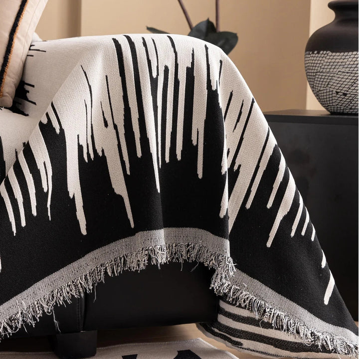 Skanto | Penselstrøk Vertikalt Mønster Chenille Sofa Trekk