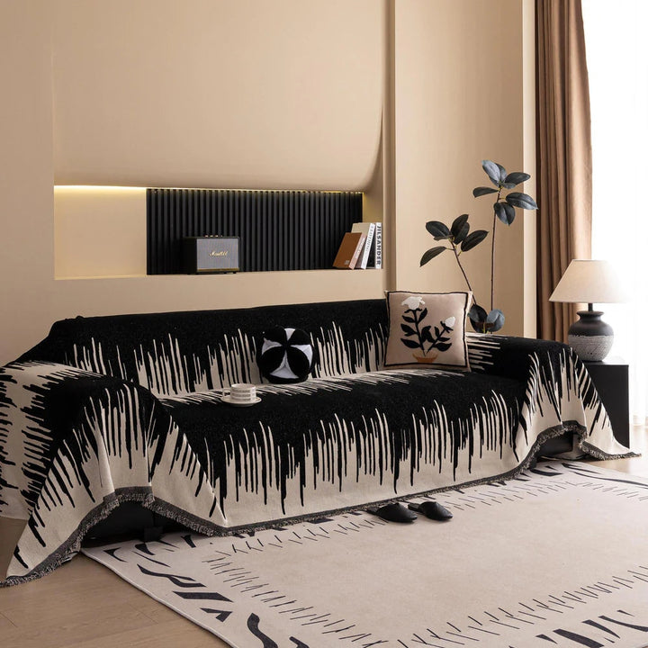 Skanto | Penselstrøk Vertikalt Mønster Chenille Sofa Trekk