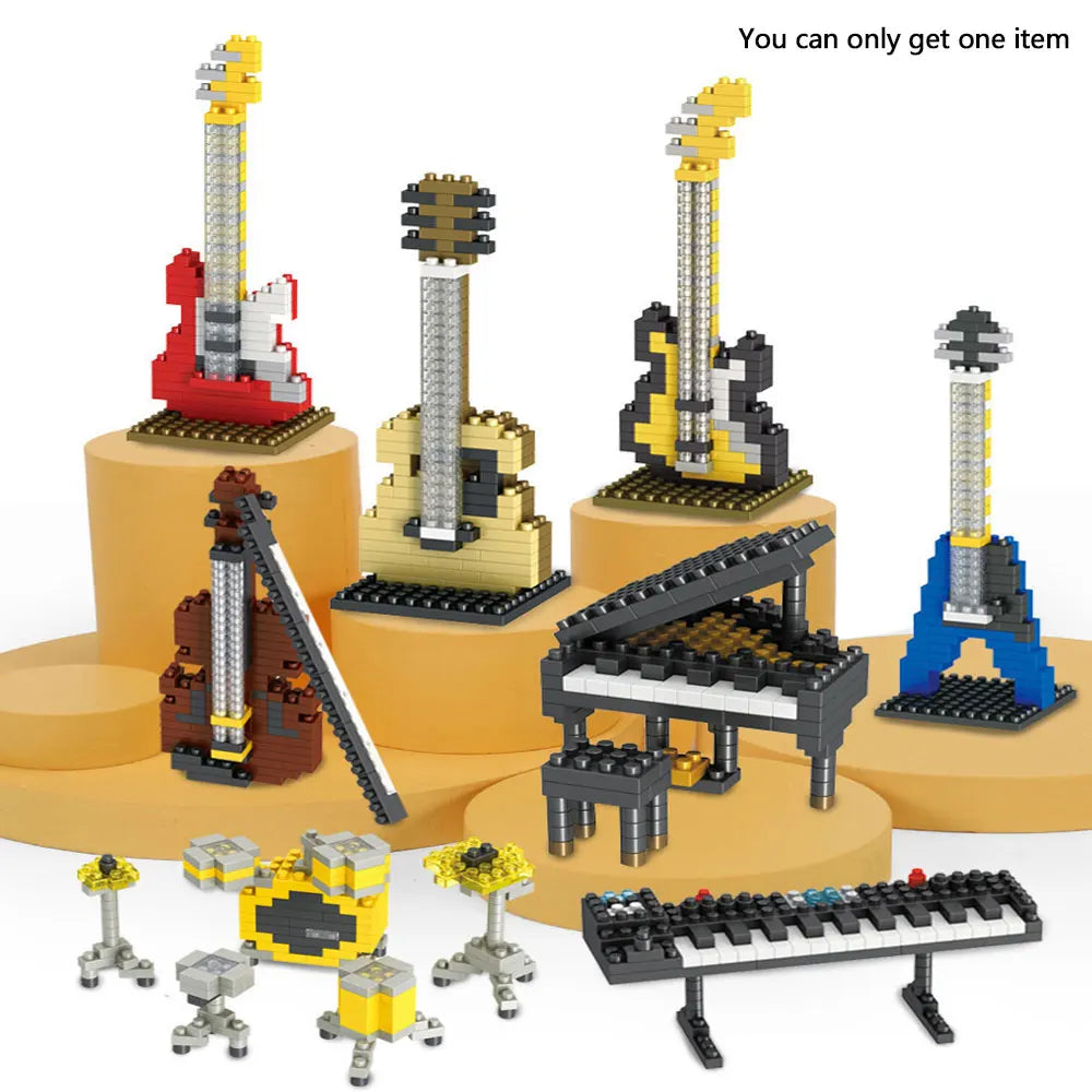 Skanto | DIY Miniatyr-musikkinstrument laget av byggeklosser – Samlerobjekt