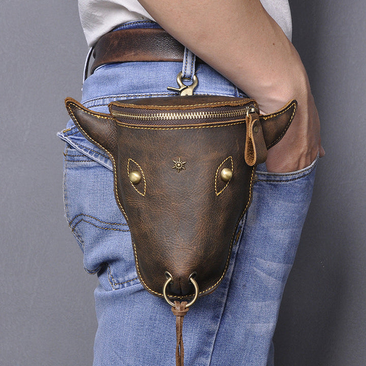 Skanto | Elegant lærbelte-pouch for menn
