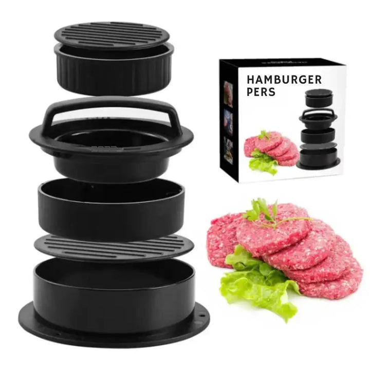 Burgerpresse med vridningslås for perfekte burgere | Skanto