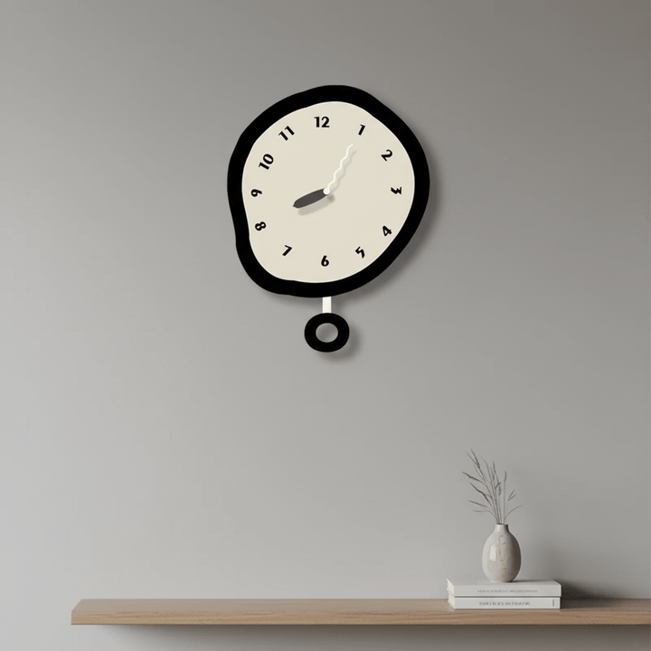 Skanto | Moderne Abstrakt Veggklokke med Elegant Akrylfinish