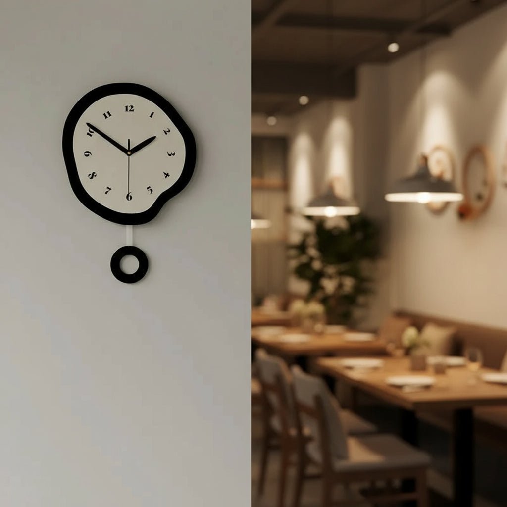 Skanto | Moderne Abstrakt Veggklokke med Elegant Akrylfinish