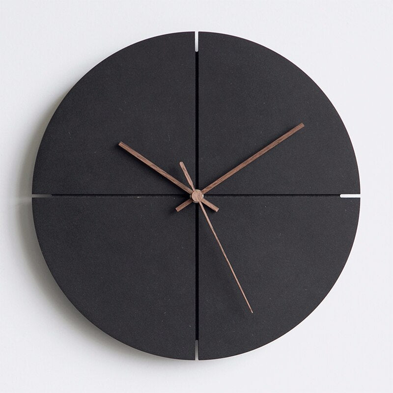 Minimalistisk veggklokke 28 cm – Moderne design i rund og firkantet utførelse for hjem og kontor