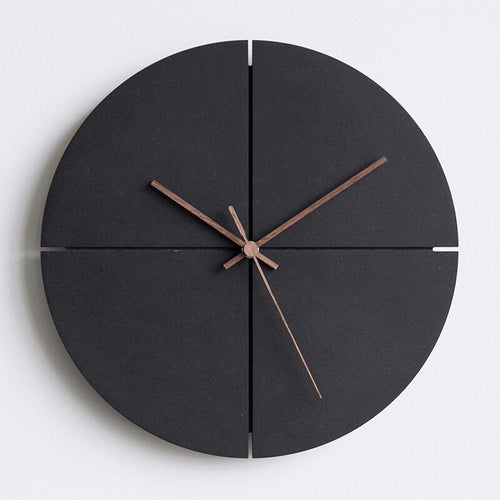 Minimalistisk veggklokke 28 cm – Moderne design i rund og firkantet utførelse for hjem og kontor