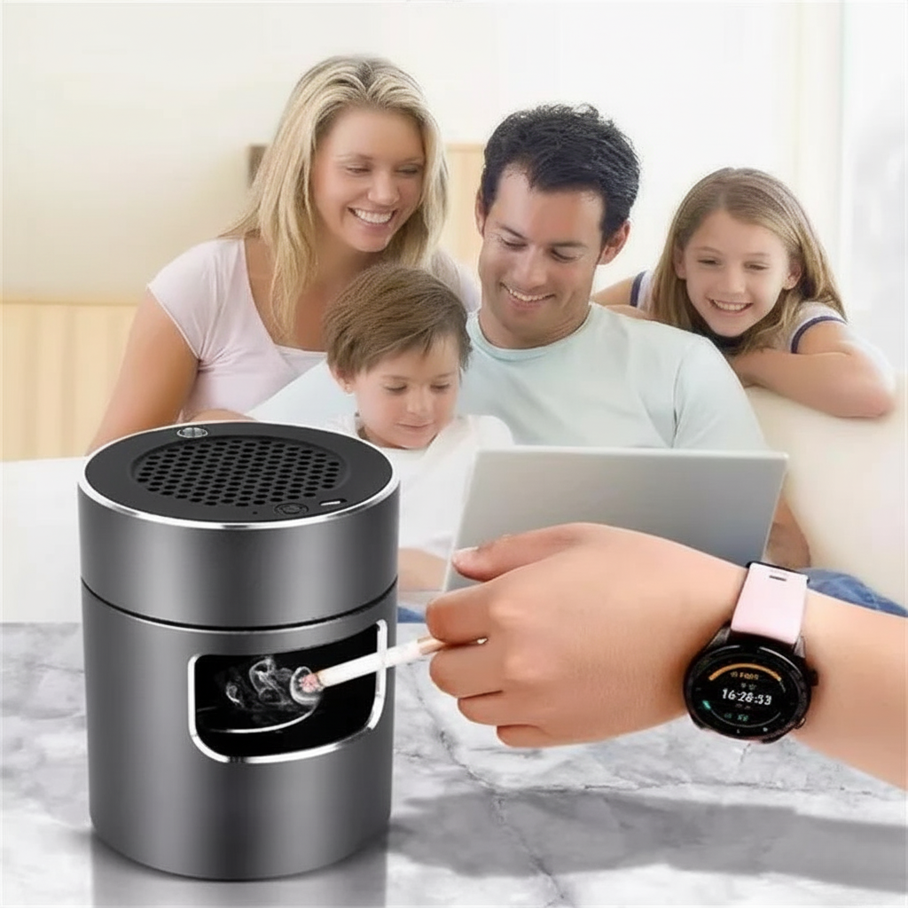 USB-tilbehør Aschenbecher med HEPA-filter og ionisator
