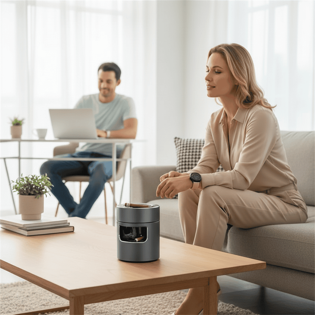 Skanto | Intelligent askebeger med USB luftrensesystem