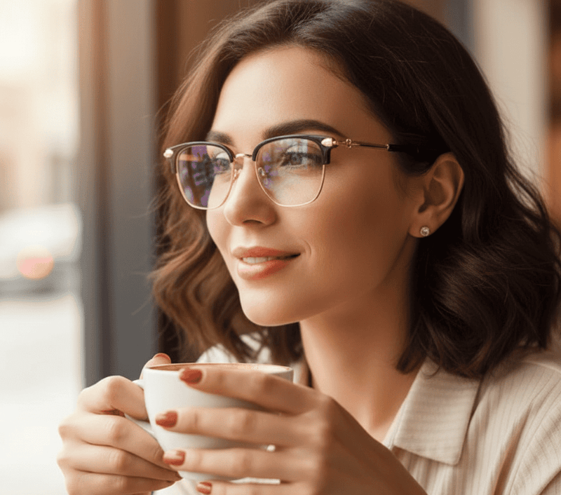Ultraleichte Lesebrille med Blaulichtfilter