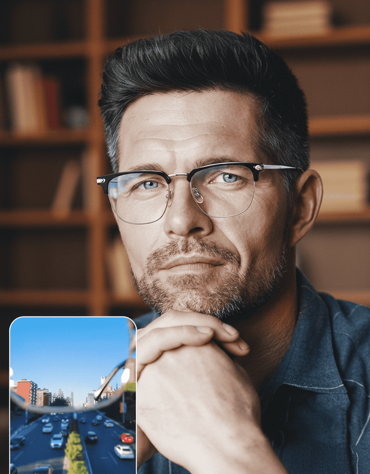 Ultraleichte Lesebrille med Blaulichtfilter
