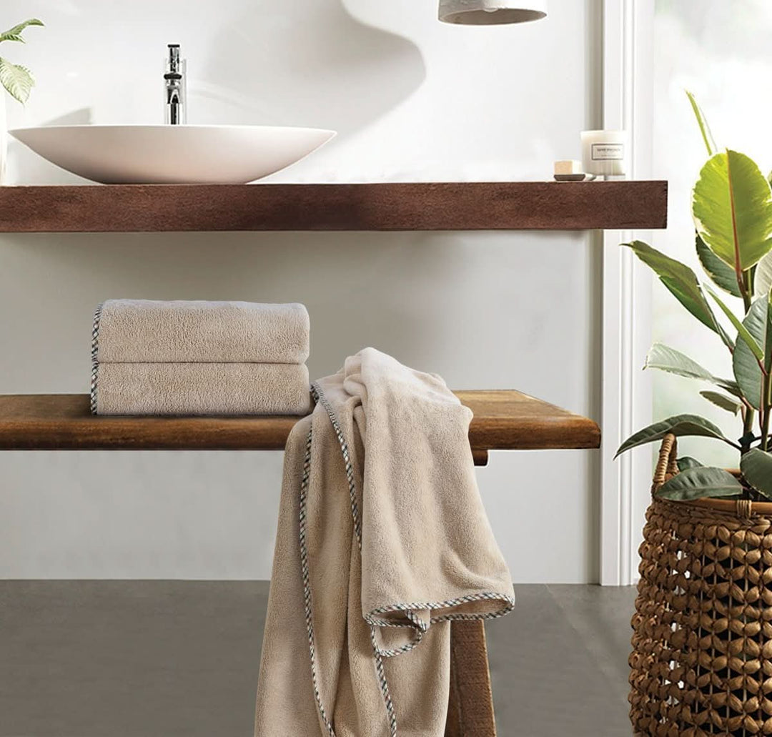 Skanto | Veluvon QuickDry Håndkle | Premium Mikrofiber Håndkle | Hurtigtørkende & Svært Absorberende | Myk, Lett & Reisesmart