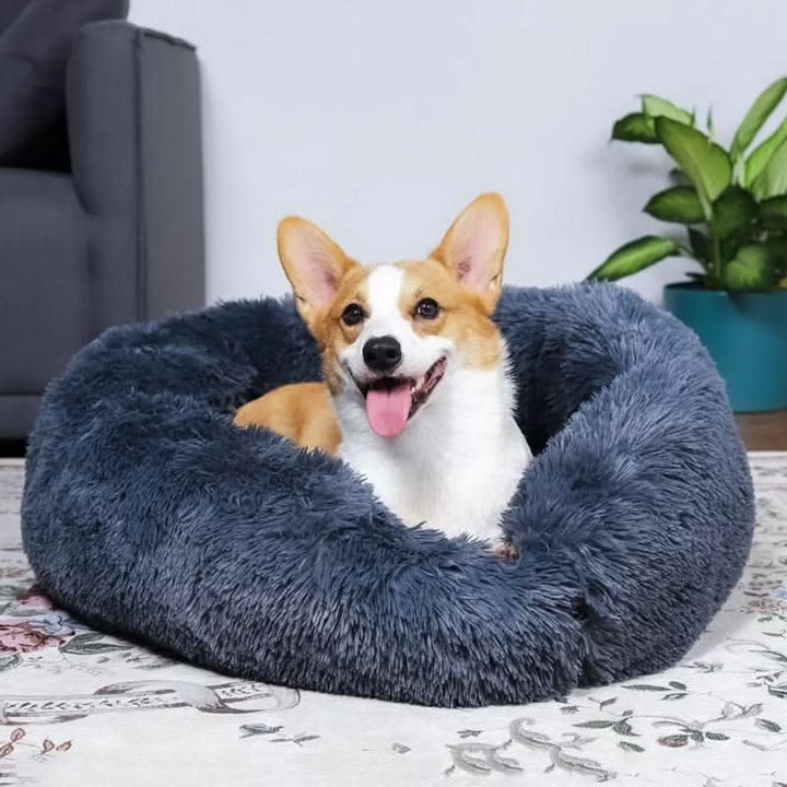 Skanto | Beroligende Faux Fur Hundeseng for Avslappet & Koselig Søvn