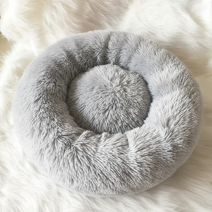 Skanto | Anti-Stress Hundeseng med Myk Fuskepels & Støttende Polstring