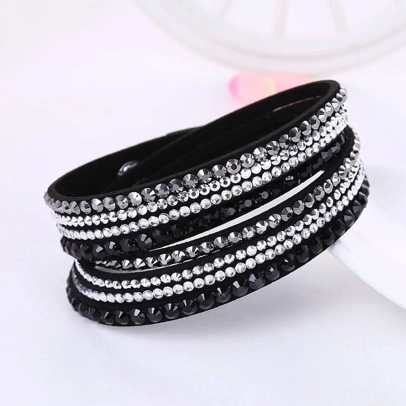 Skanto | Elegant Wrap Armbånd med Krystaller for Kvinner