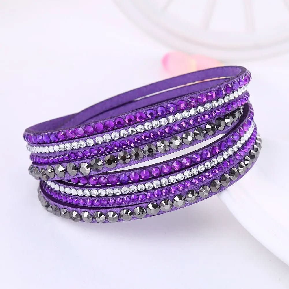 Skanto | Elegant Wrap Armbånd med Krystaller for Kvinner