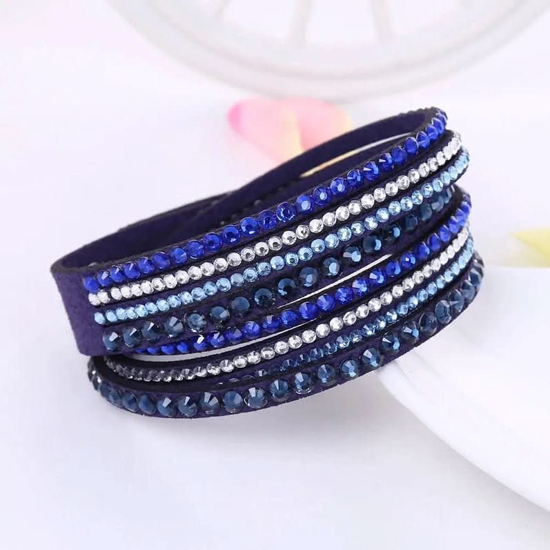 Skanto | Elegant Wrap Armbånd med Krystaller for Kvinner