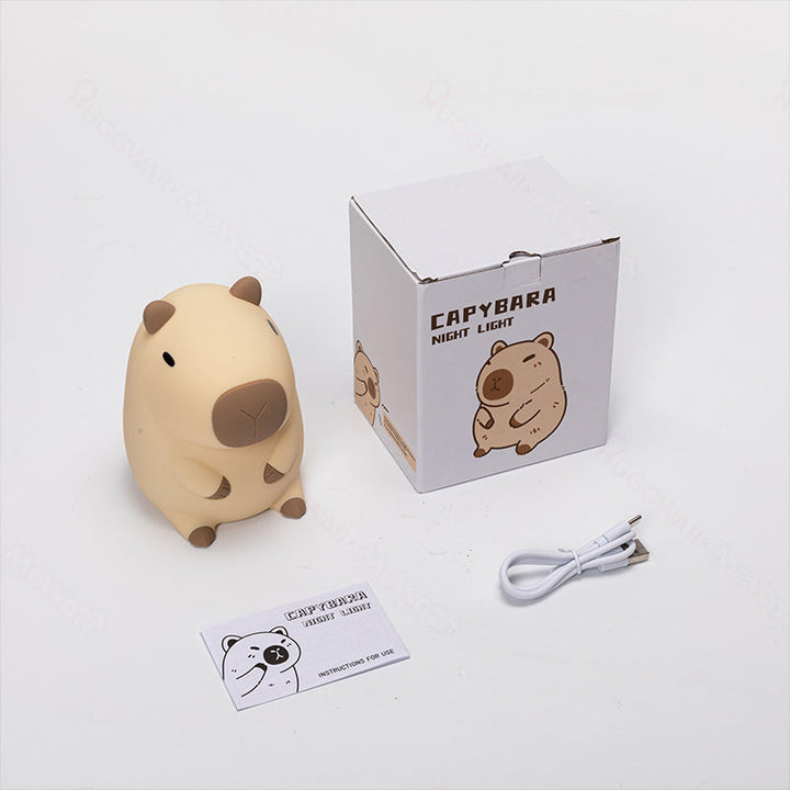 Skanto | SquishBara | Capybara Squishy Nattlys Ideell gave for alle aldre