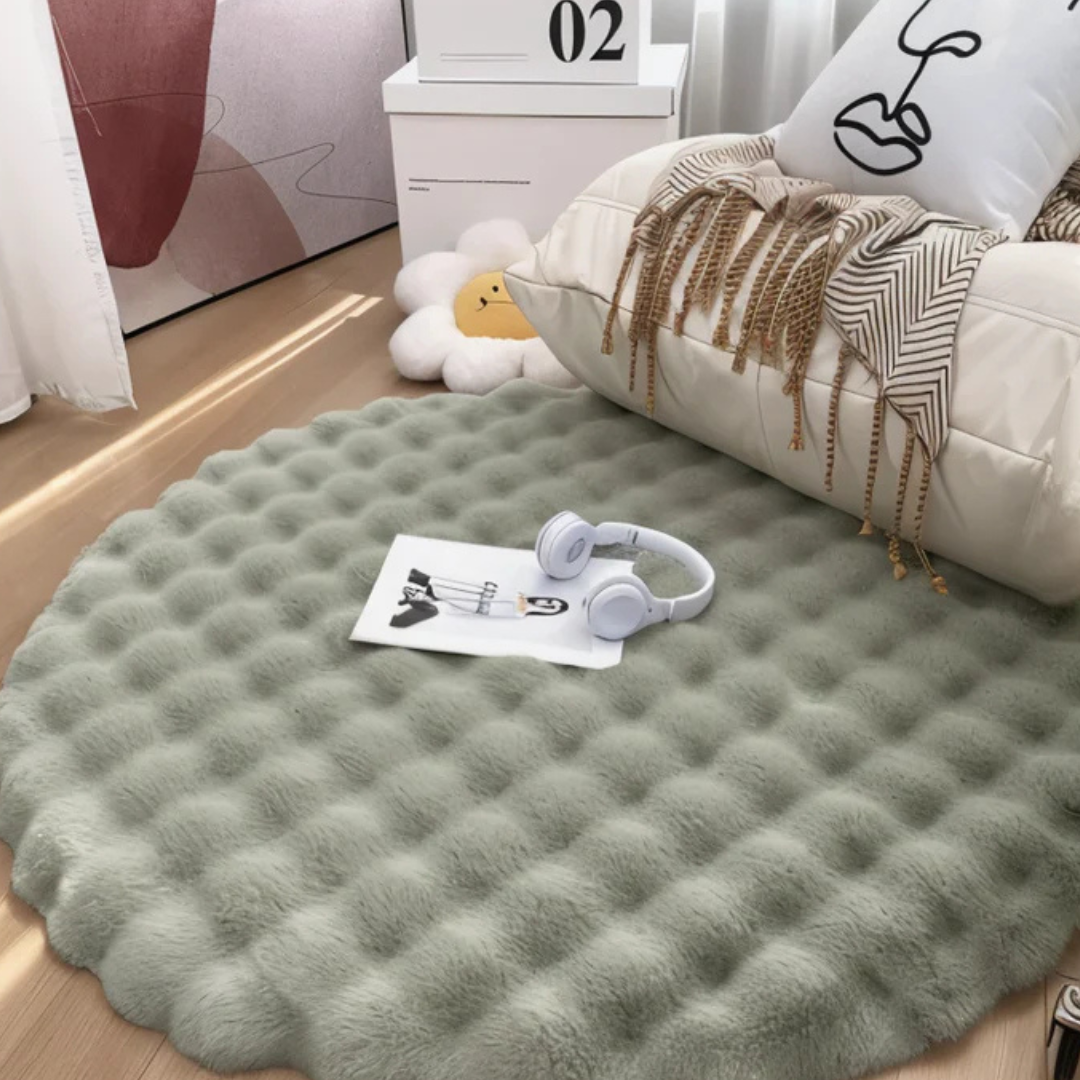 Skanto | Rundt Teppe 90x90 Fleece