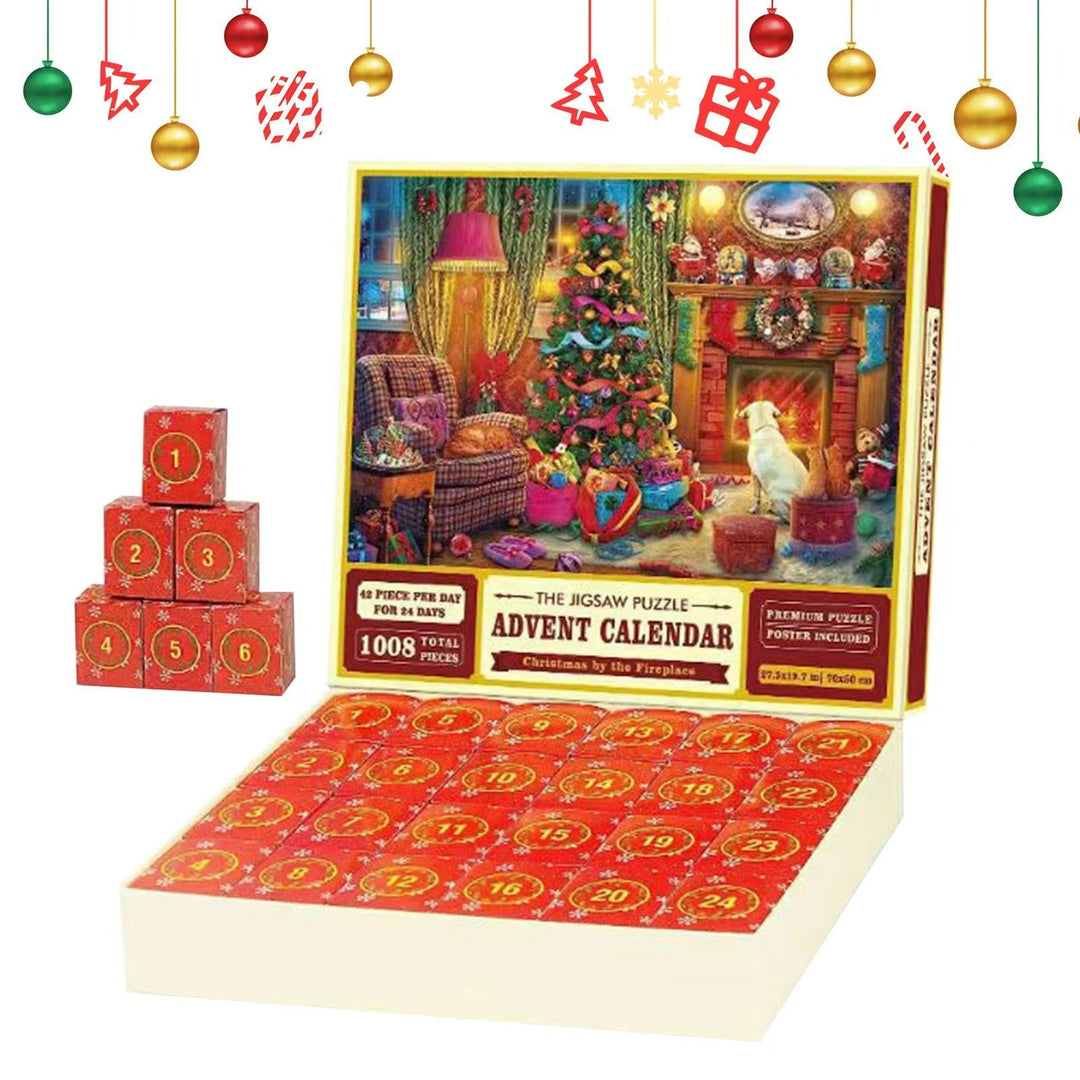 Skanto | 1000PCS Jule puslespill Adventskalender - Julegave
