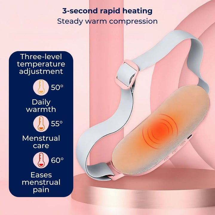 CalmFlow Varmepute for Menstruasjonskramper | Lindre Menstruasjonskramper - Beroligende Varme for Kramper - Musklene Avslapping - Stressreduksjon Skanto