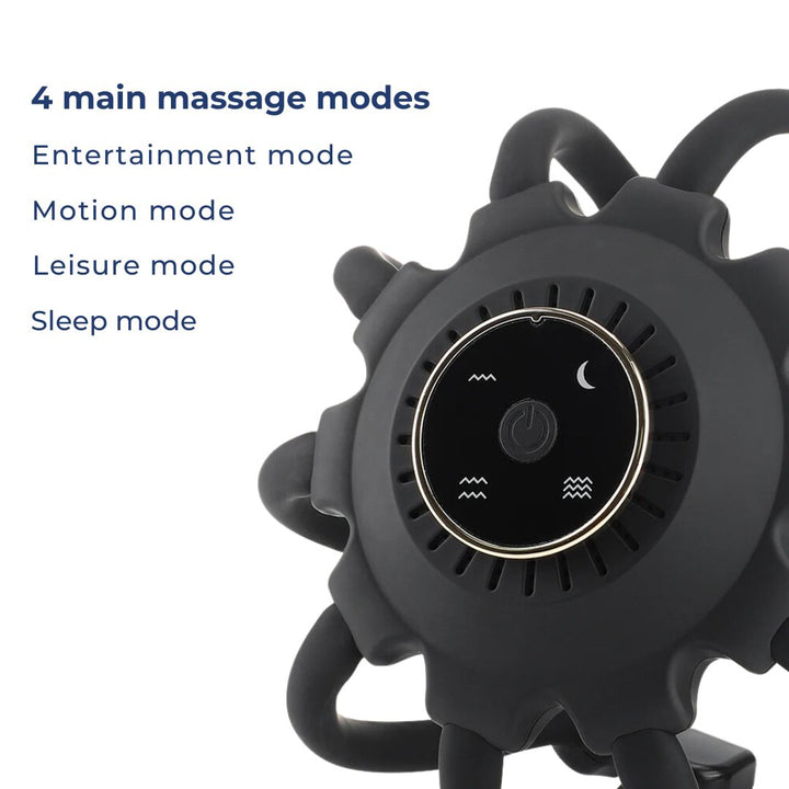 CalmFlow Smart Electric Octopus Hode Massager | Hodebunnsmassasje - Stresslettelse - Forbedret Søvn - Multi-retning Vibrasjons Hode Massager Skanto