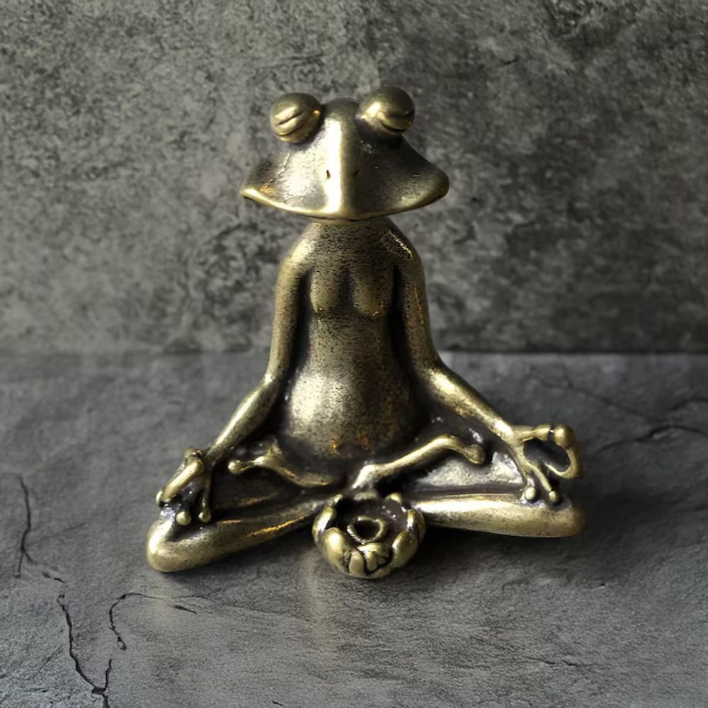 Meditasjon Frosk Figurin | Skanto