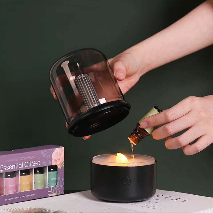 Skanto | Moderne LED-diffuser med flamme og oljer