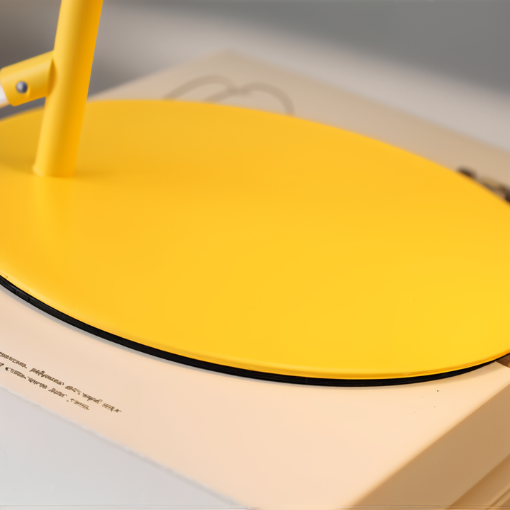 Skanto | Macaron Skrivebordslampe – Nordisk Gul Justerbar Bordlampe for Lesing og Studier