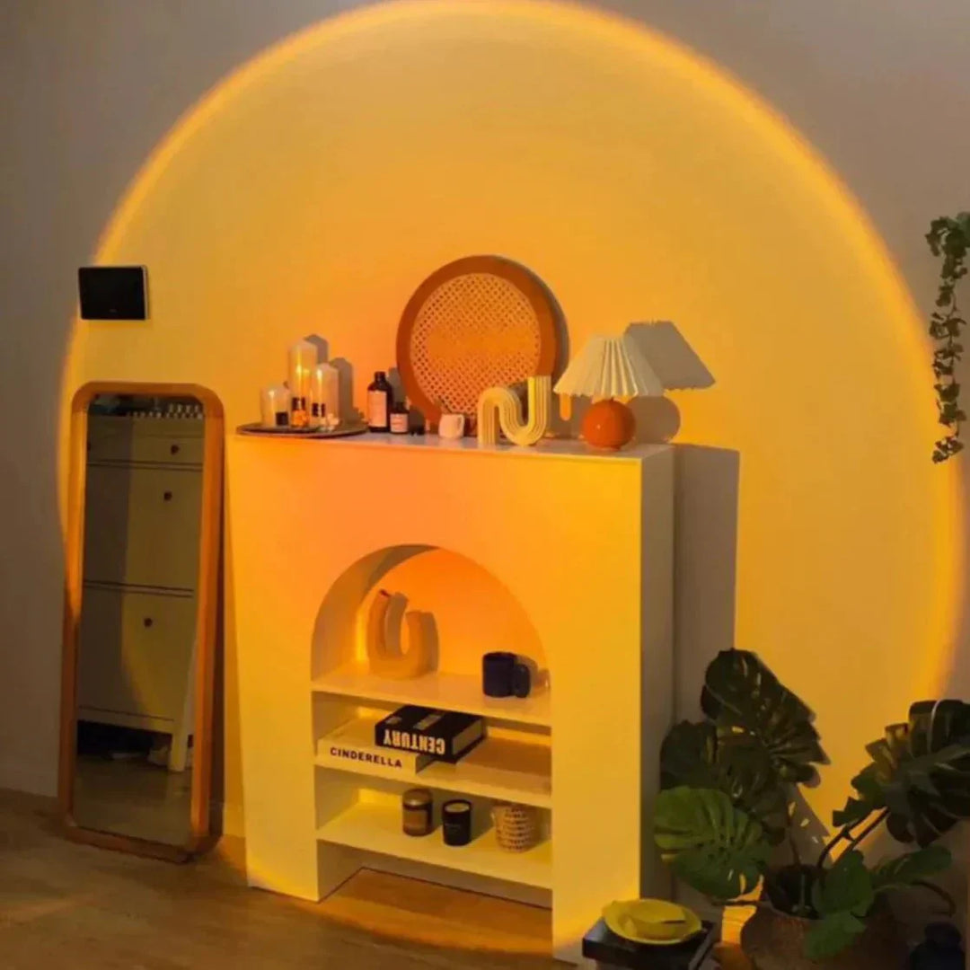 Skanto | Modern Bordlampe Solnedgang Lampe Varm Hvit Design