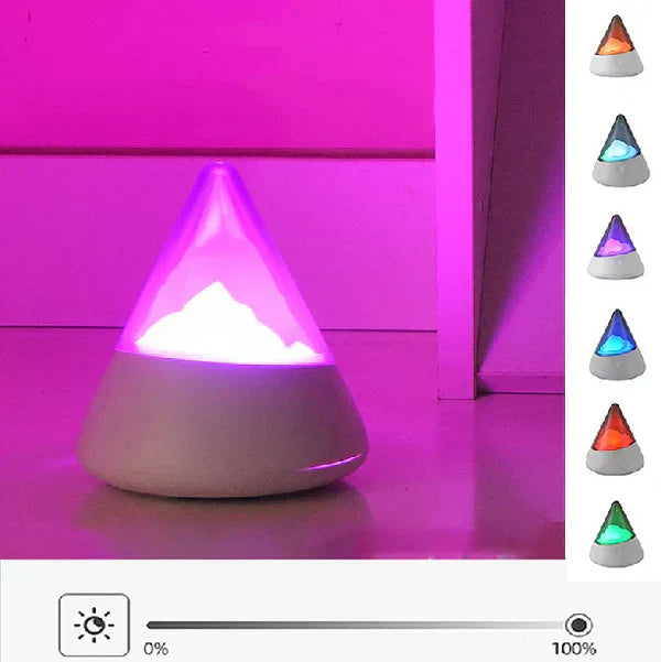 Skanto | Trådløst LED Isfjell Nattlys – Moderne Design for Avslappende Belysning