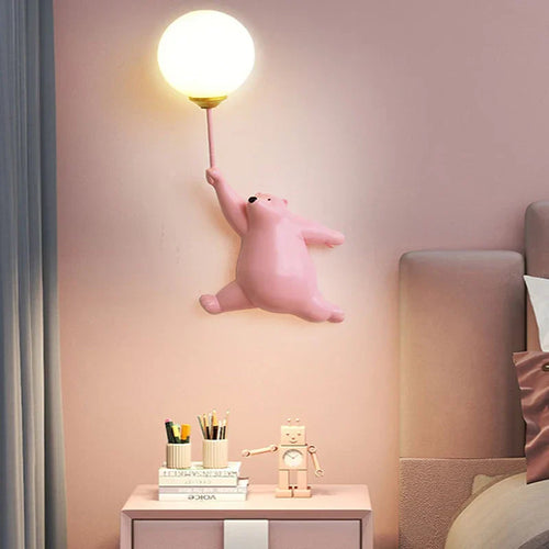 Vegglampe for barnerom | Stilfull tegneserie vegglampe for barnehagen | Skanto