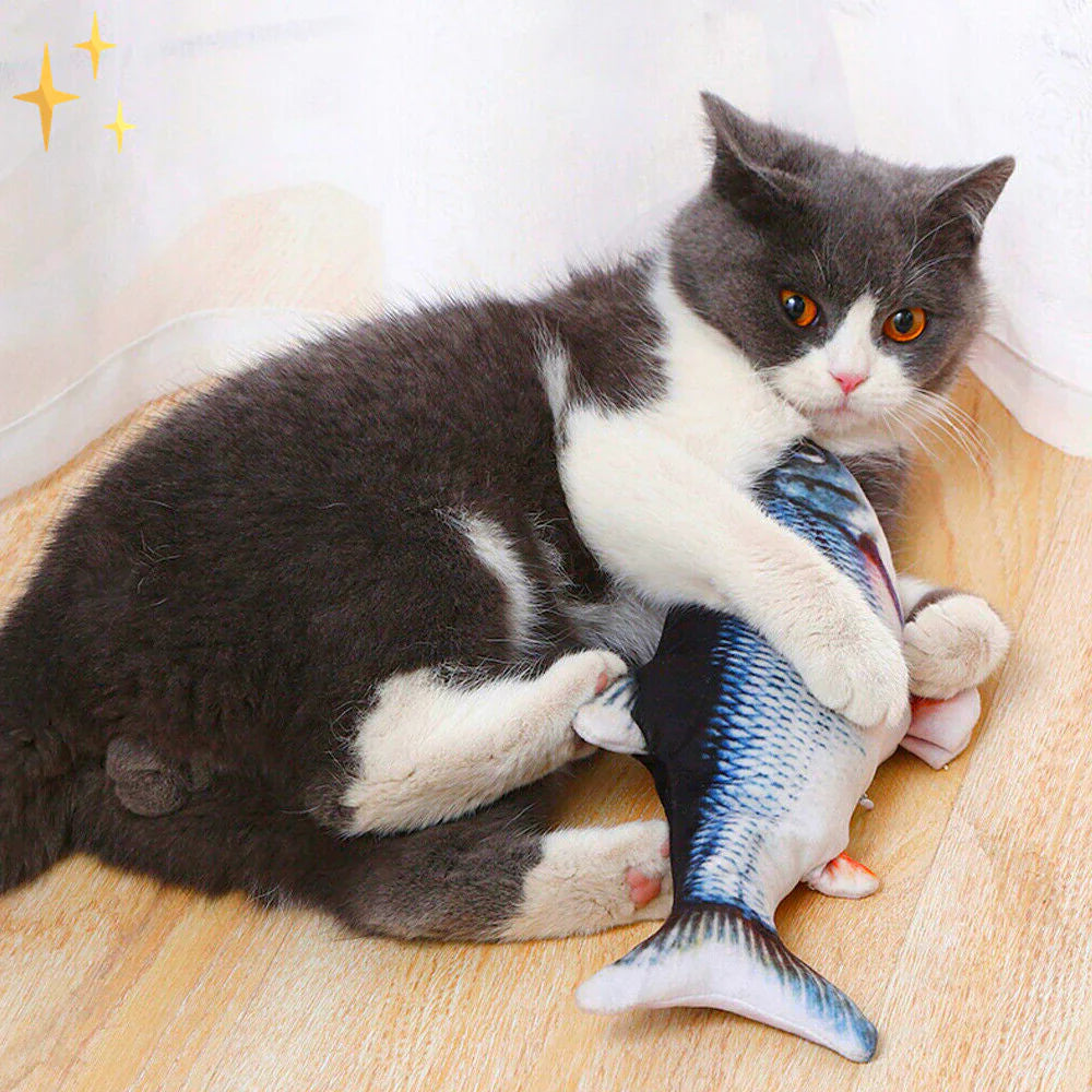 Sett med 4 interaktive fiskelekene for katter – PlayFish Skanto