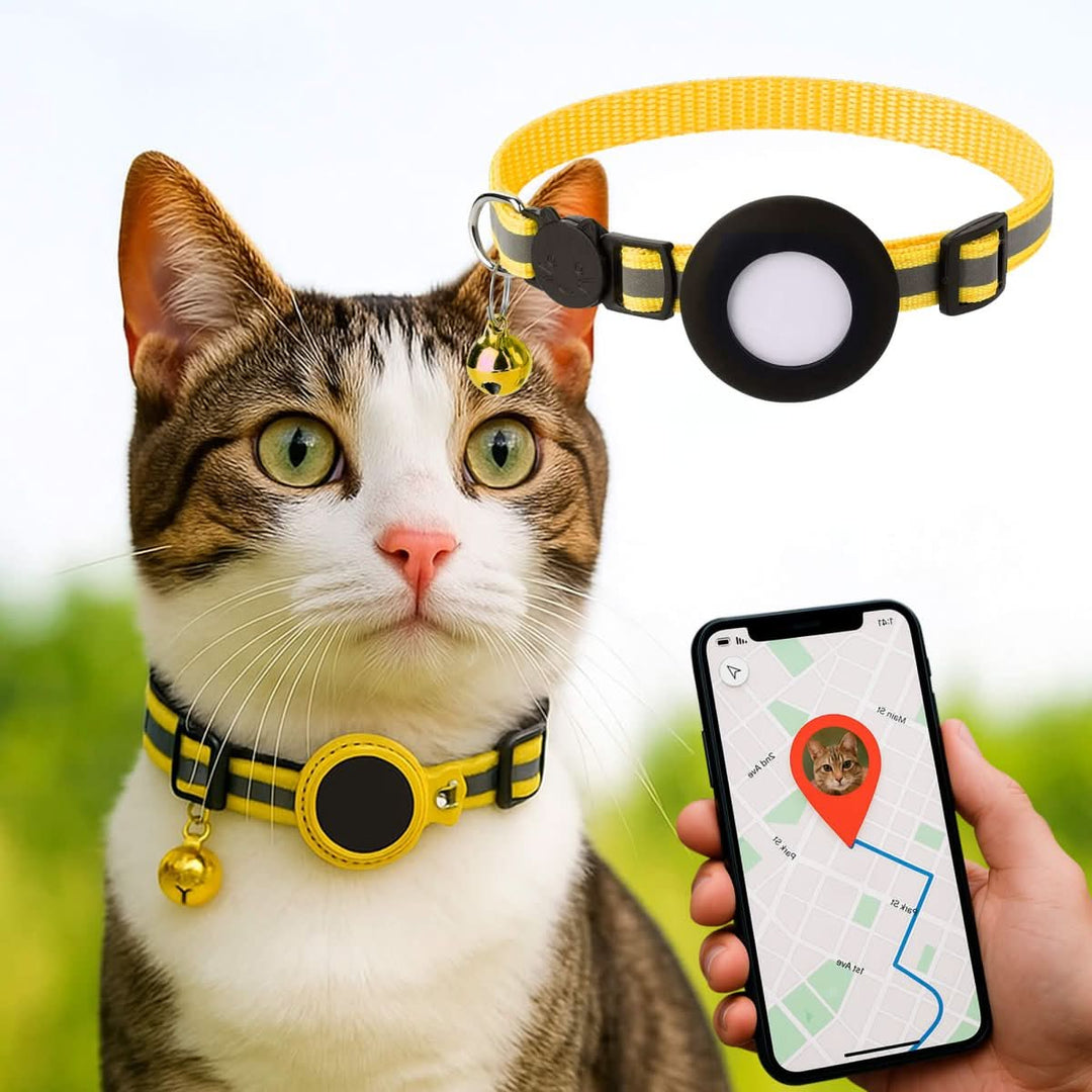 Skanto | GPS Kattestropp med Reflekterende Design og Sikkerhetslås