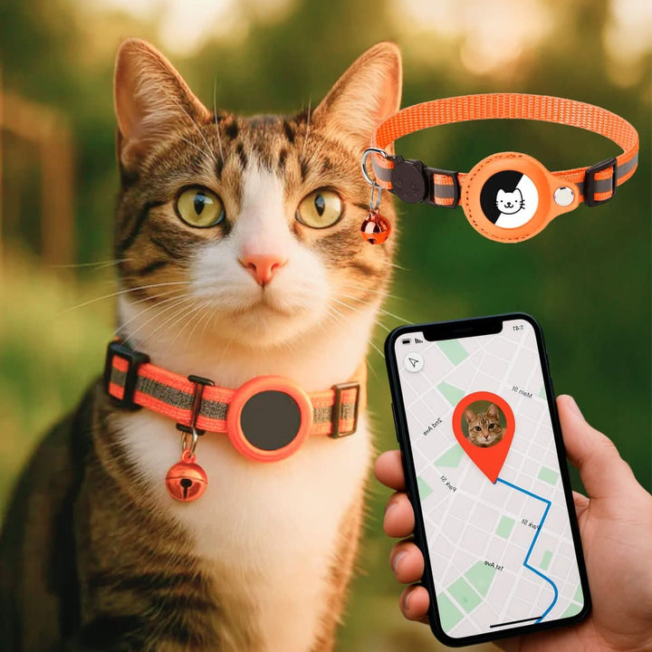 Skanto | GPS Kattestropp med Reflekterende Design og Sikkerhetslås