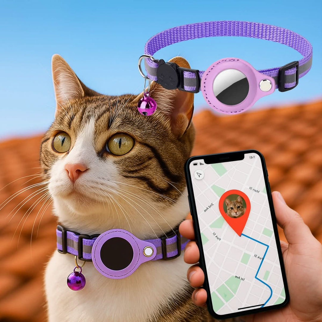 Skanto | GPS Kattestropp med Reflekterende Design og Sikkerhetslås