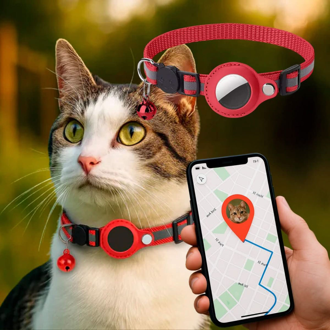 Skanto | GPS Kattestropp med Reflekterende Design og Sikkerhetslås