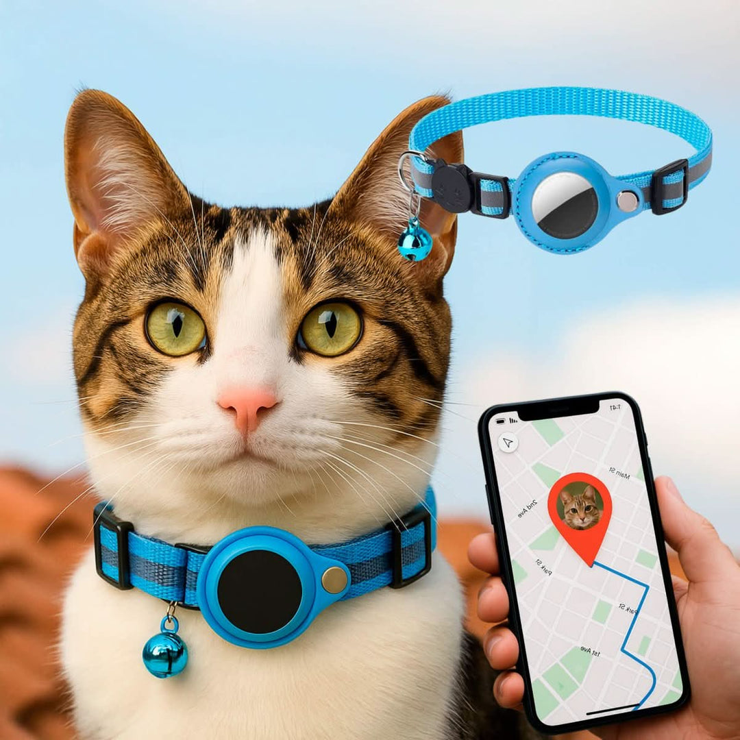 Skanto | GPS Kattestropp med Reflekterende Design og Sikkerhetslås