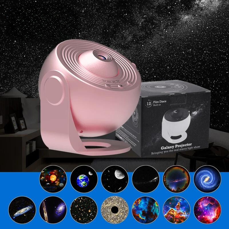 Skanto | CelestialGlow 12-i-1 HD Stjerneprojektorlampe Med Rotasjon