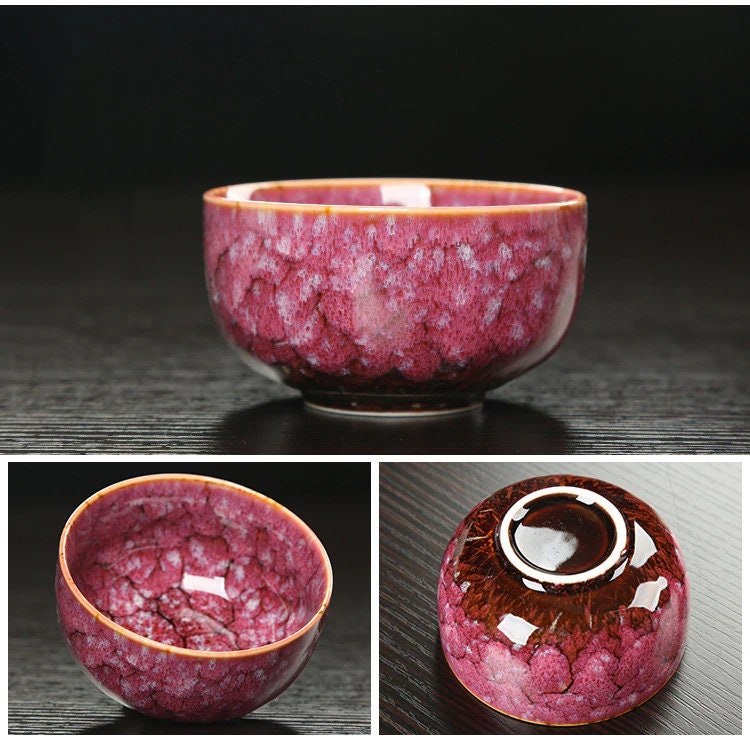 Norvo | Keramisk Gaiwan Sett kuai ke Te Sett Camping Kung Fu Te Sett 1 Tekanne 1 Kopp Reise Tekanne Kaffe Kopp Vann Mugge Kontor Kjele Drikkebestikk