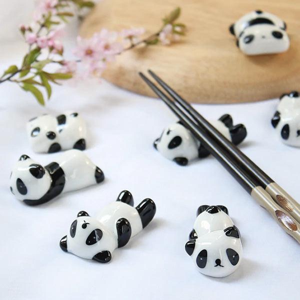 Keramisk Panda Malepensel Spisepinner Holder | Skanto