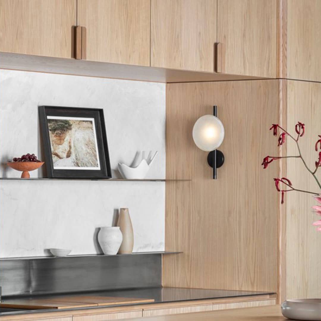 Norvo | Rund Glass Vegglampe i Skandinavisk Design