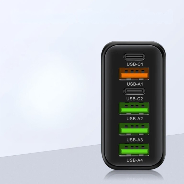Skanto | Lader 65W Multi Port USB C Adaptør Kompakt Desktop Stasjon