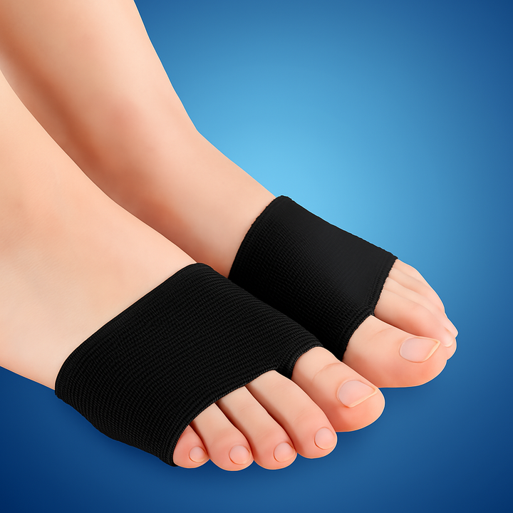 CushionFlex Fremre fotbeskyttelse | Silikon Gelpute - Absorberer støt på foten - Smertelindring - for Metatarsalgia - Daglig komfort Skanto